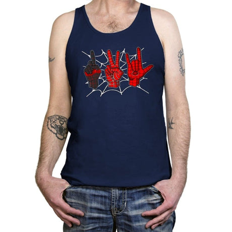 1,2,3 Spiders - Tanktop Tanktop RIPT Apparel X-Small / Navy