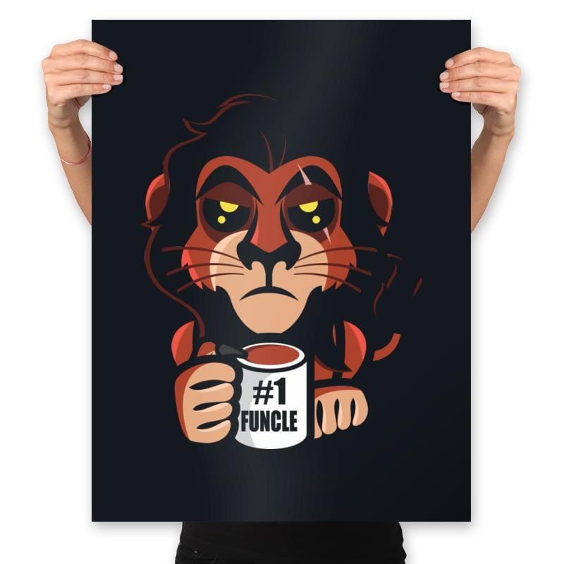 #1 Funcle - Prints Posters RIPT Apparel 18x24 / Black