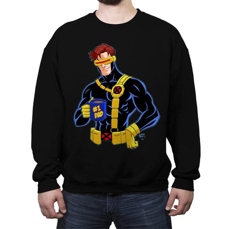 1 Mutant Dad - Crew Neck Sweatshirt Crew Neck Sweatshirt RIPT Apparel Small / Black