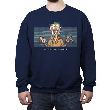 10 Billions Percent Science - Crew Neck Sweatshirt Crew Neck Sweatshirt RIPT Apparel Small / Navy