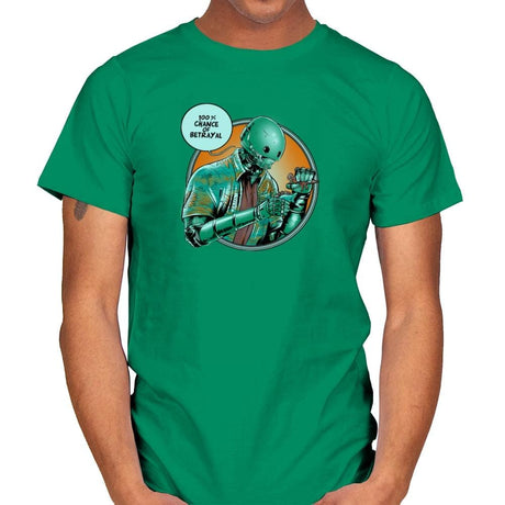 100% Chance of Betrayal Exclusive - Mens T-Shirts RIPT Apparel Small / Kelly Green