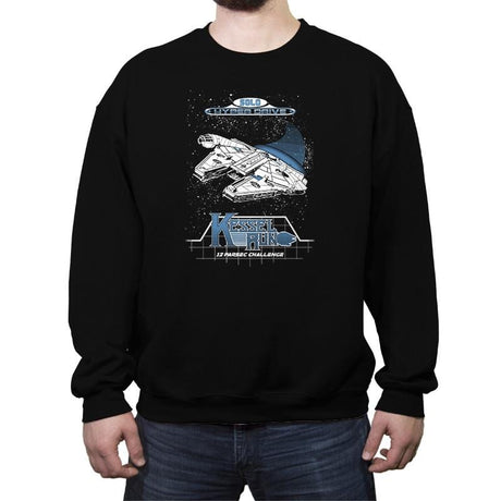 12 Parsec Challenge - Crew Neck Sweatshirt Crew Neck Sweatshirt RIPT Apparel Small / Black