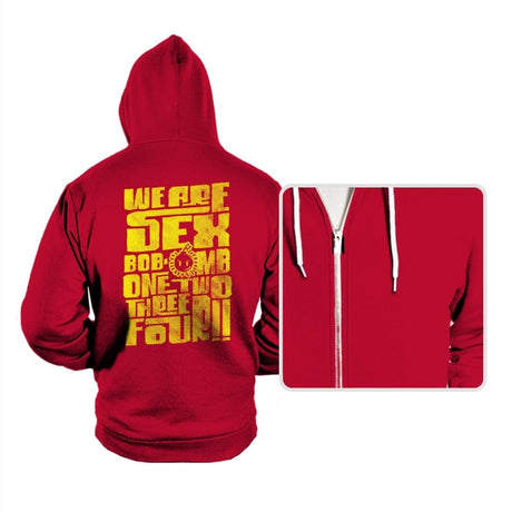 1234 Omb - Hoodies Hoodies RIPT Apparel Small / Red