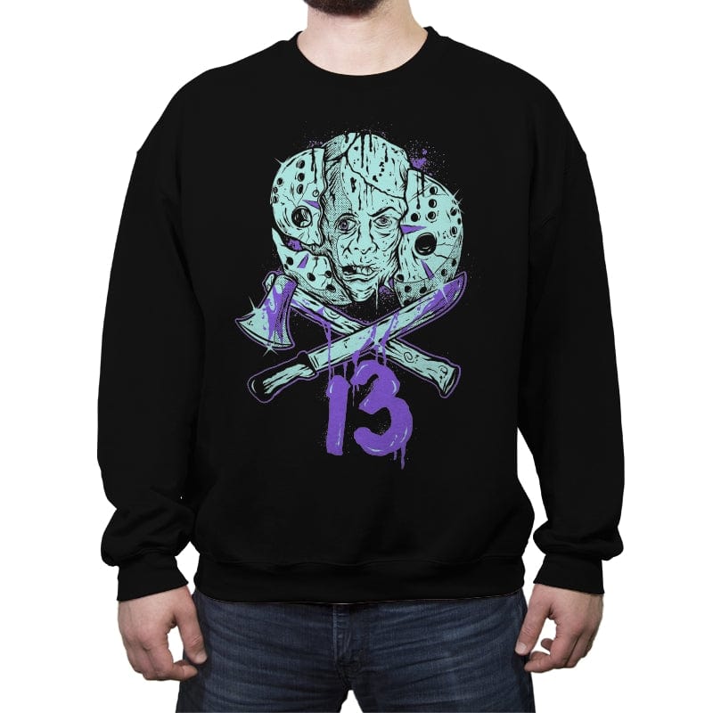 13 Bits - Crew Neck Sweatshirt Crew Neck Sweatshirt RIPT Apparel Small / Black