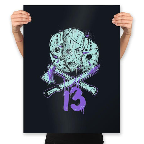 13 Bits - Prints Posters RIPT Apparel 18x24 / Black