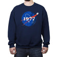 1977 - Crew Neck Sweatshirt Crew Neck Sweatshirt RIPT Apparel Small / Navy