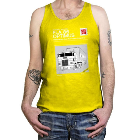 1984 Cab Repair Manual Exclusive - Shirtformers - Tanktop Tanktop RIPT Apparel X-Small / Neon Yellow