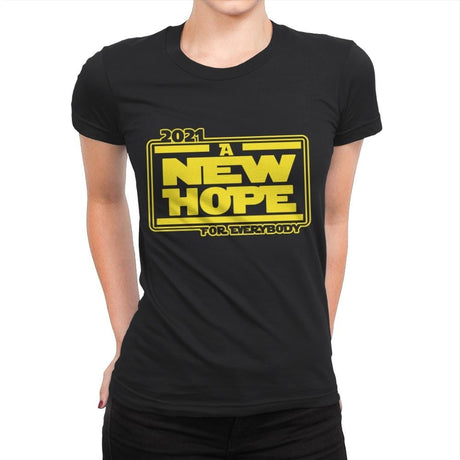 2021 A New Hope - Womens Premium T-Shirts RIPT Apparel Small / Black