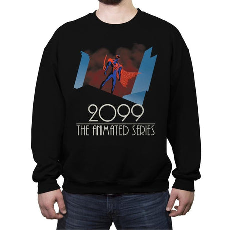 2099: The Animated Series   - Crew Neck Sweatshirt Crew Neck Sweatshirt RIPT Apparel Small / Black