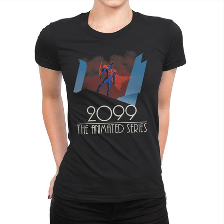 2099: The Animated Series   - Womens Premium T-Shirts RIPT Apparel Small / Black