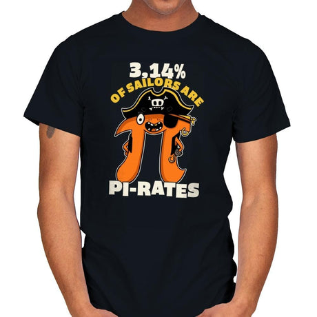 3,14% of Sailors are Pi Rates - Mens T-Shirts RIPT Apparel Small / Black