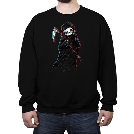 3-Death - Crew Neck Sweatshirt Crew Neck Sweatshirt RIPT Apparel Small / Black