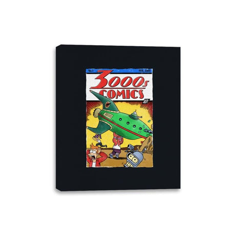 3000s Comics - Canvas Wraps Canvas Wraps RIPT Apparel 8x10 / Black