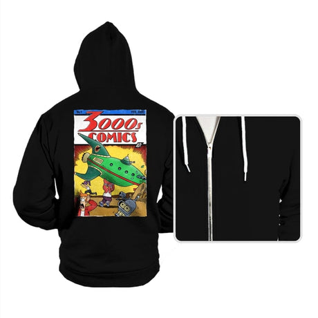 3000s Comics - Hoodies Hoodies RIPT Apparel Small / Black