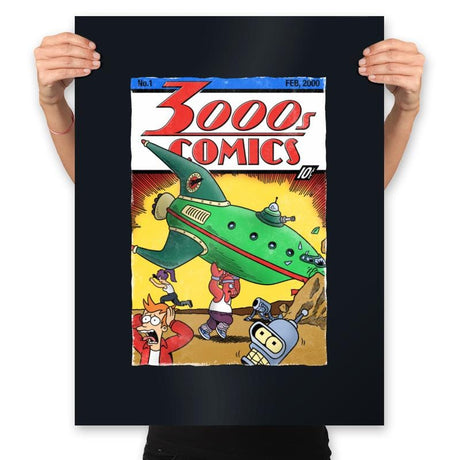 3000s Comics - Prints Posters RIPT Apparel 18x24 / Black