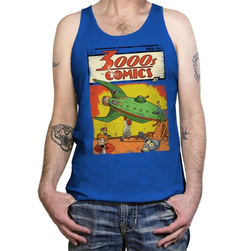 3000s Comics - Tanktop Tanktop RIPT Apparel X-Small / True Royal