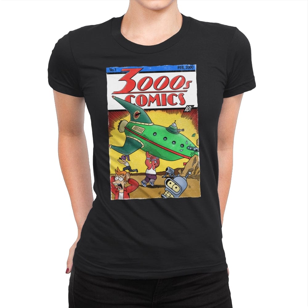 3000s Comics - Womens Premium T-Shirts RIPT Apparel Small / Black