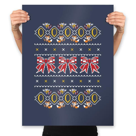 5 Gold Rings - Prints Posters RIPT Apparel 18x24 / Navy