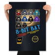 8-Bit Bat - Prints Posters RIPT Apparel 18x24 / Black