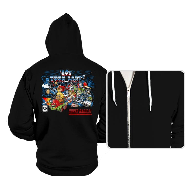 80s Toon Kart - Hoodies Hoodies RIPT Apparel Small / Black