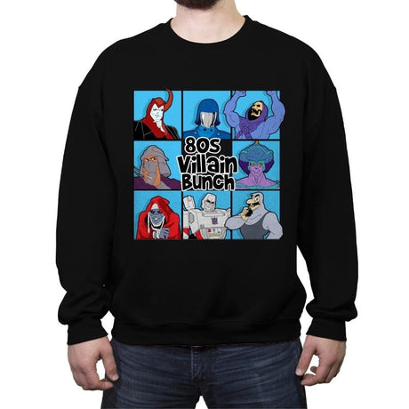 80s Villain Bunch - Crew Neck Sweatshirt Crew Neck Sweatshirt RIPT Apparel