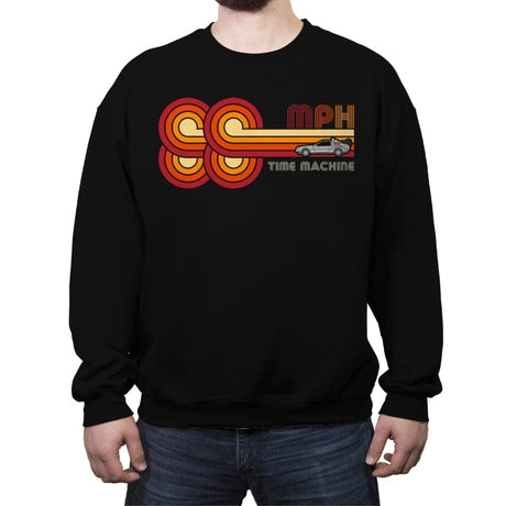 88 MPH - Crew Neck Sweatshirt Crew Neck Sweatshirt RIPT Apparel Small / Black