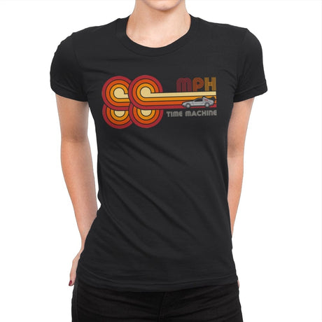 88 MPH - Womens Premium T-Shirts RIPT Apparel Small / Black