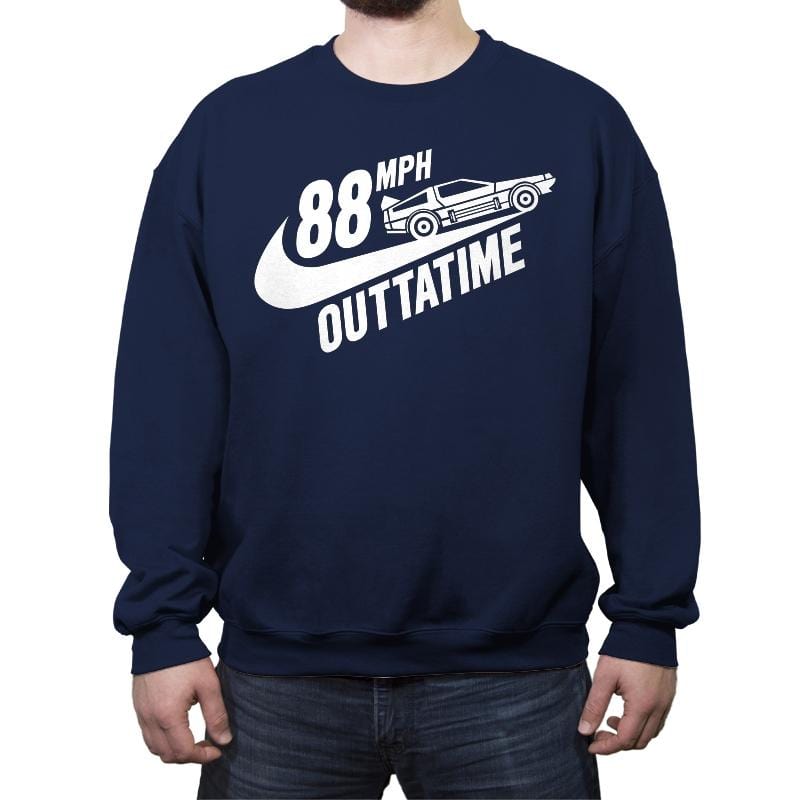 88MPH Outtatime - Crew Neck Sweatshirt Crew Neck Sweatshirt RIPT Apparel Small / Navy