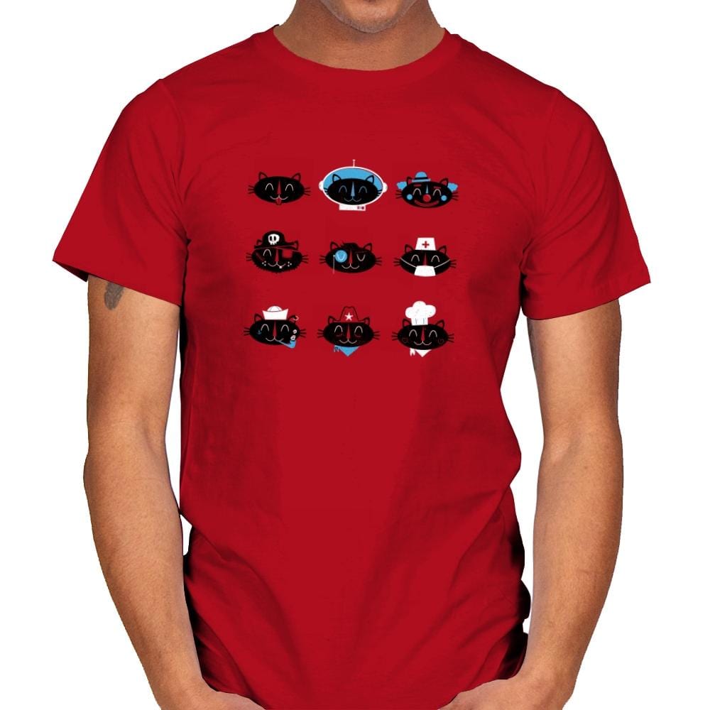 9 Lives - Mens T-Shirts RIPT Apparel Small / Red