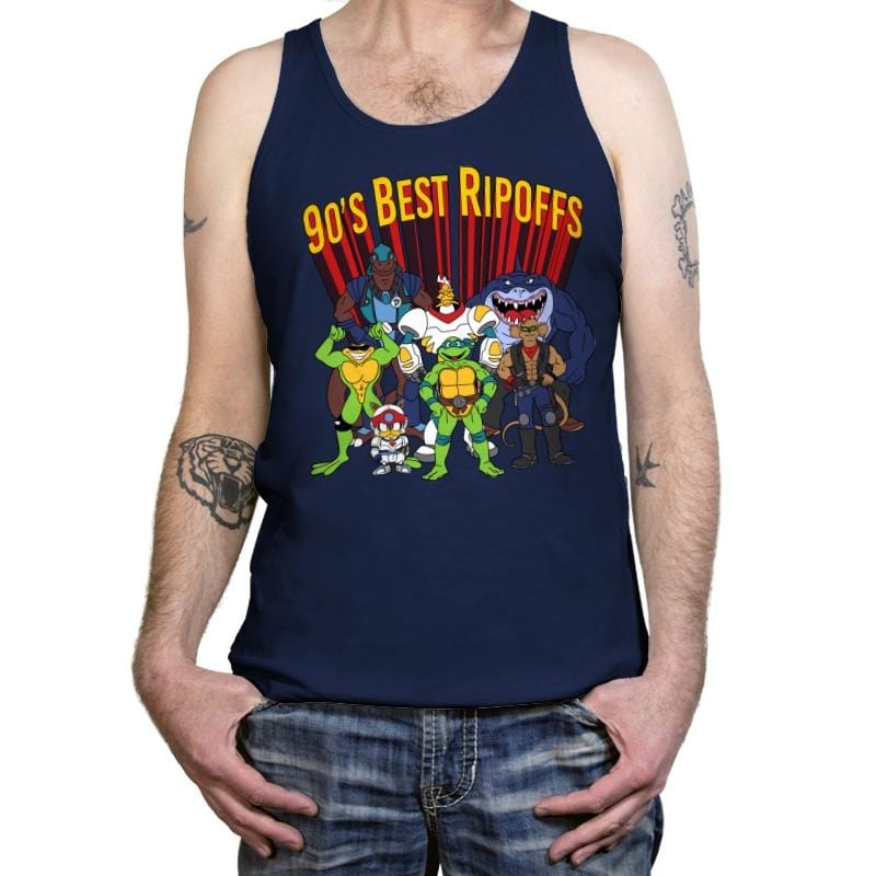 90´s Best Ripoffs - Tanktop Tanktop RIPT Apparel X-Small / Navy