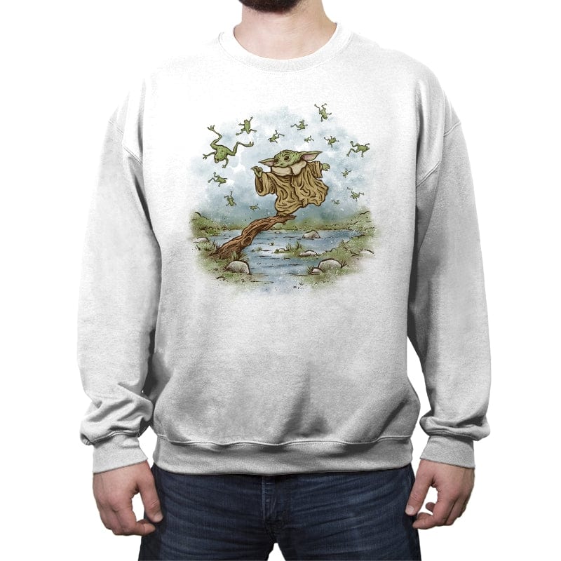 A Balanced Diet - Crew Neck Sweatshirt Crew Neck Sweatshirt RIPT Apparel Small / White