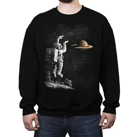 A Basketball Star - Crew Neck Sweatshirt Crew Neck Sweatshirt RIPT Apparel Small / Black