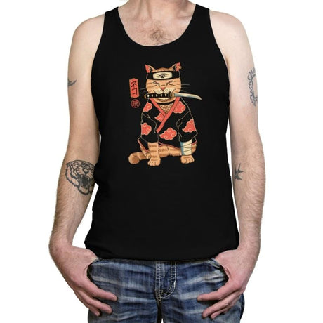 A Cat Suki - Tanktop Tanktop RIPT Apparel X-Small / Black