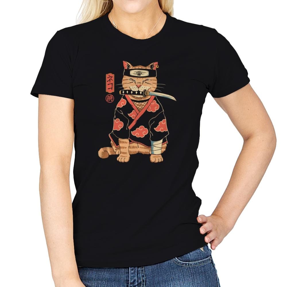 A Cat Suki - Womens T-Shirts RIPT Apparel Small / Black