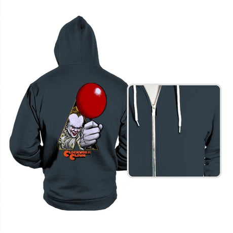 A Clockwork Clown - Hoodies Hoodies RIPT Apparel Small / Dark Gray