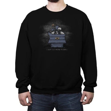 A Dark and Stormy Knight - Best Seller - Crew Neck Sweatshirt Crew Neck Sweatshirt RIPT Apparel Small / Black