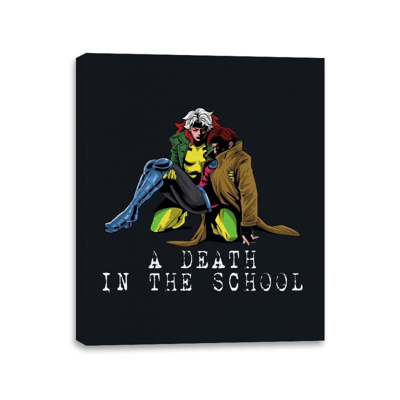 A Death in the School - Canvas Wraps Canvas Wraps RIPT Apparel 11x14 / Black