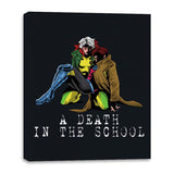 A Death in the School - Canvas Wraps Canvas Wraps RIPT Apparel 16x20 / Black