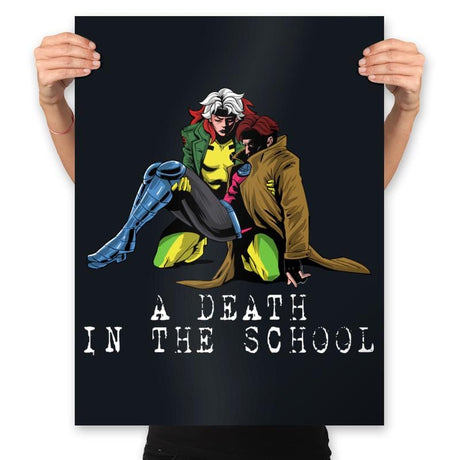 A Death in the School - Prints Posters RIPT Apparel 18x24 / Black