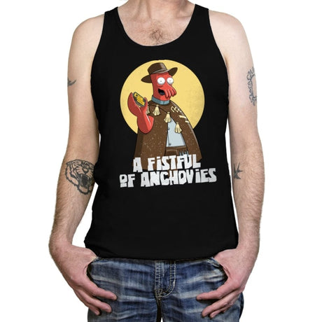 A Fistful of Anchovies - Tanktop Tanktop RIPT Apparel X-Small / Black