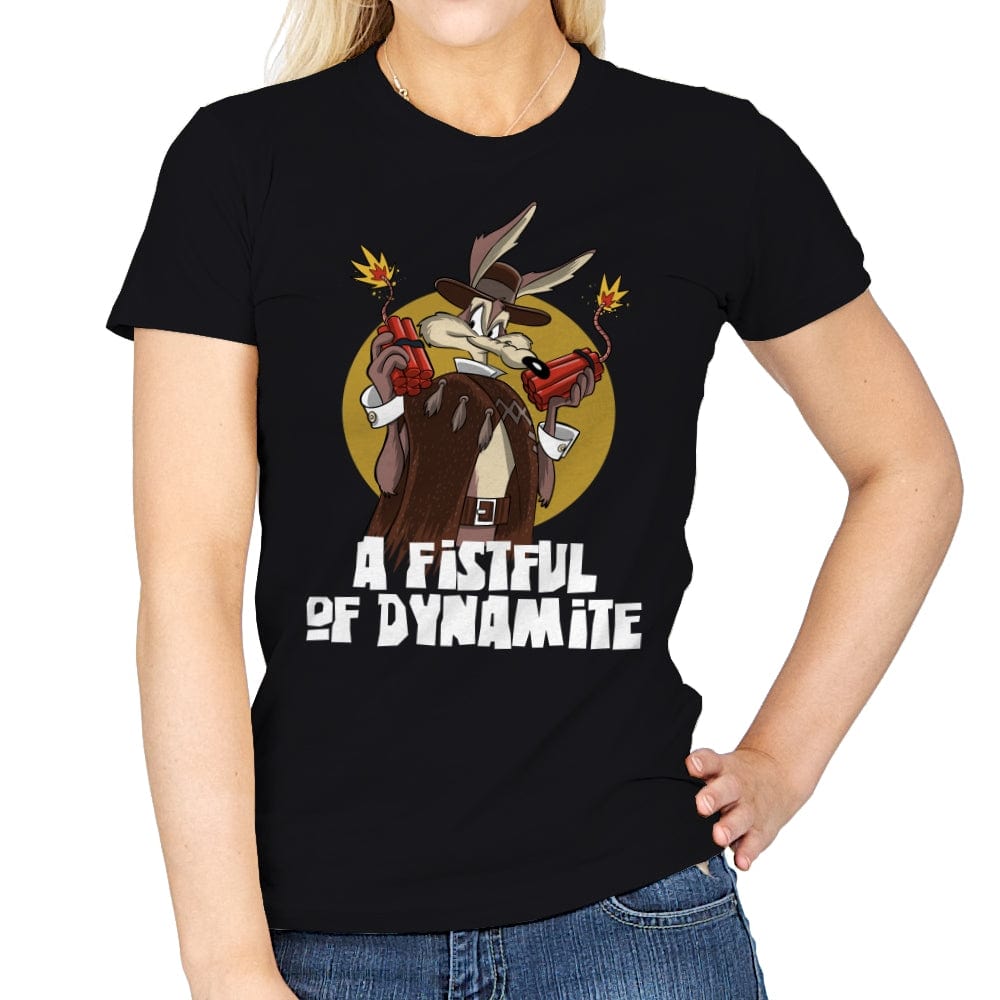 A Fistful of Dynamite - Womens T-Shirts RIPT Apparel Small / Black