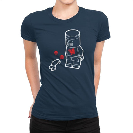 A Flesh Wound - Brick Tees - Womens Premium T-Shirts RIPT Apparel Small / Midnight Navy