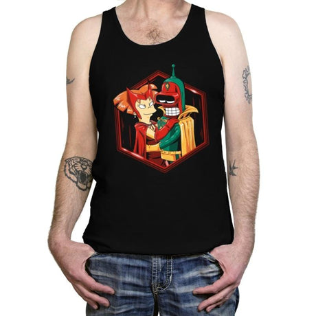 A Futuristic Couple - Tanktop Tanktop RIPT Apparel X-Small / Black