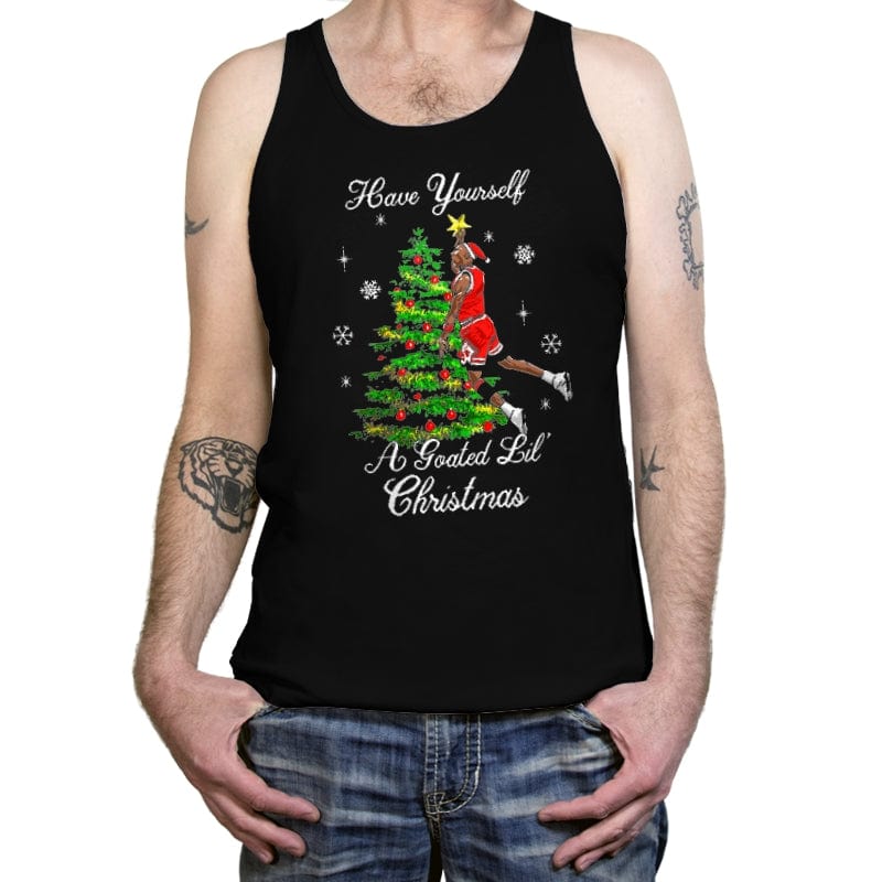 A Goated Xmas - Tanktop Tanktop RIPT Apparel X-Small / Black