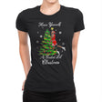 A Goated Xmas - Womens Premium T-Shirts RIPT Apparel Small / Black