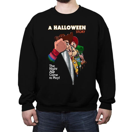 A Halloween Story - Crew Neck Sweatshirt Crew Neck Sweatshirt RIPT Apparel