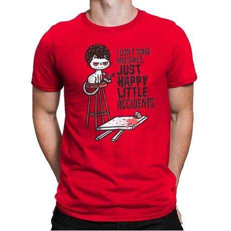 A Happy Little Accident - Mens Premium T-Shirts RIPT Apparel Small / Red