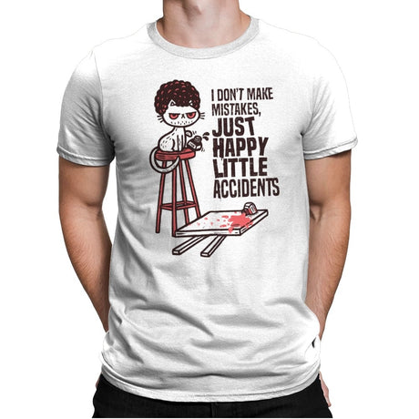 A Happy Little Accident - Mens Premium T-Shirts RIPT Apparel Small / White