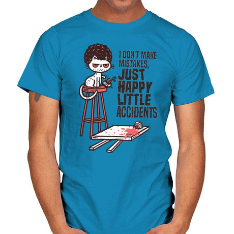 A Happy Little Accident - Mens T-Shirts RIPT Apparel Small / Sapphire