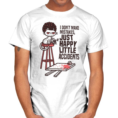 A Happy Little Accident - Mens T-Shirts RIPT Apparel Small / White